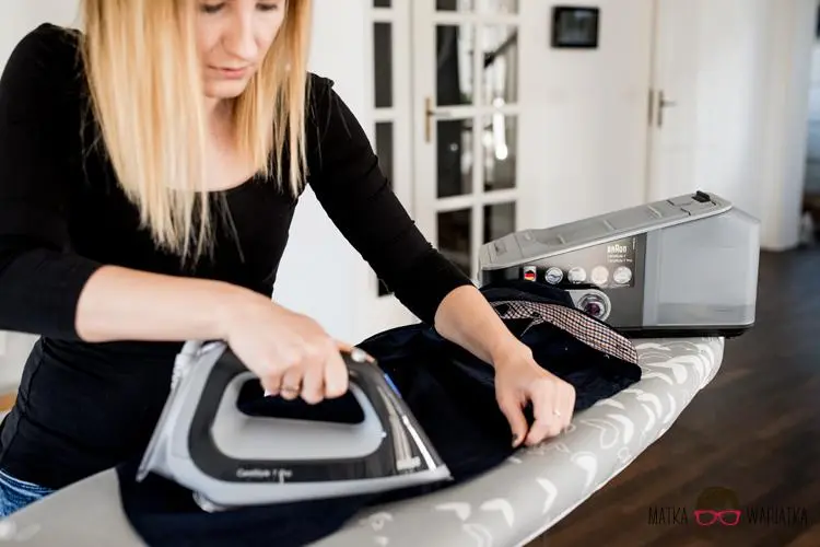 prasowanie żelazkiem z generatorem pary braun