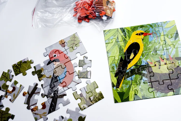 Puzzle Maly atlas ptakow002Ksiazki dla dzieci by . 