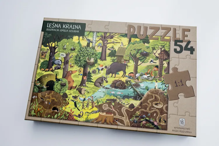 Puzzle Rok w lesie004Ksiazki dla dzieci by . 